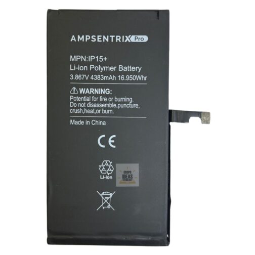 BATERIA AMPSENTRIX IPHONE 15 PLUS CON FLEX