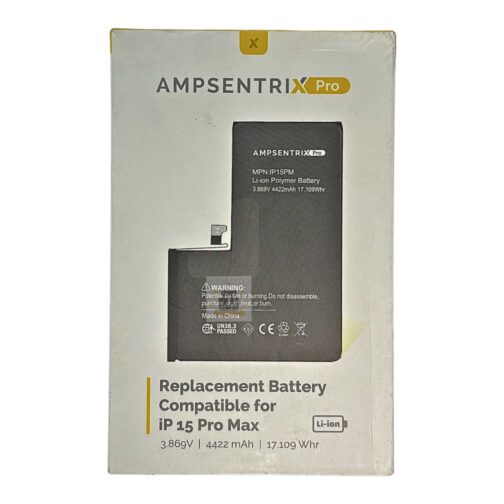 BATERIA AMPSENTRIX IPHONE 15 PRO MAX CON FLEX