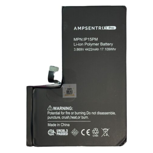 BATERIA AMPSENTRIX IPHONE 15 PRO MAX CON FLEX