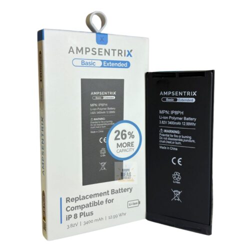 BATERIA AMPSENTRIX IPHONE 8 PLUS CON FLEX