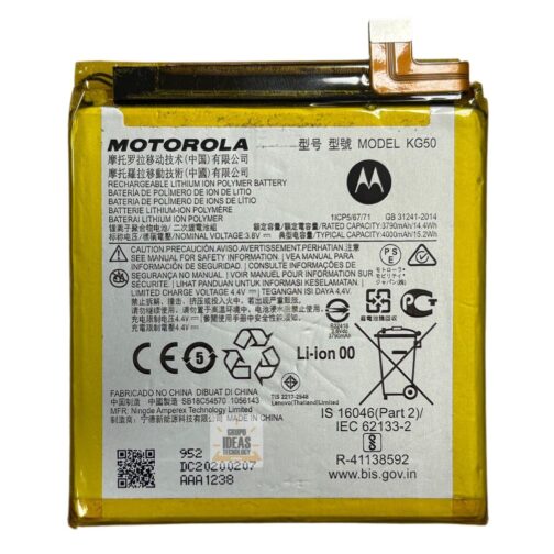 Bateria Motorola One Hyper Kg50 Original