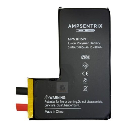 Bateria Iphone 15 Pro Ampsentrix sin Flex